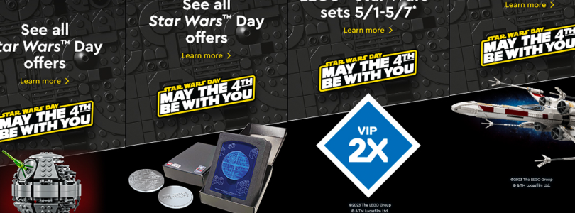 LEGO Star Wars May the 4th 2023: double VIP points, Death Star II (40591) and Return of the Jedi 40th Collectible (5007840)